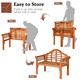 Outdoor Wooden Folding Bench  product