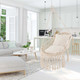 Macrame Swing Chair with Soft Cushions product