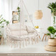 Hand-Woven Rope Hanging Chair with Thick Cushion product