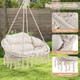 Hand-Woven Rope Hanging Chair with Thick Cushion product