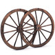 30" Decorative Vintage Wood Wagon Wheel (Set of 2) product