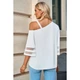 One Shoulder Buckled Strap Blouse product