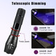 2-in-1 UV + White Zoomable LED Flashlight (2-Pack) product