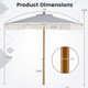 7-foot Patio Umbrella with Fringe product