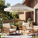 7-foot Patio Umbrella with Fringe product