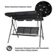 3-Seat 550-Pound Capacity Outdoor Canopy Patio Swing product