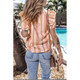 Kelsey Frilled Short Puff Sleeve Mixed Print Blouse product