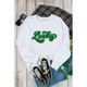 Brinley Chenille Lucky Pattern Sweatshirt product