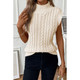 Sylvia Cable Knit High Neck Sweater Vest product