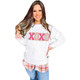 Logan XOXO Glitter Chenille Cable Knit Pullover Sweatshirt product
