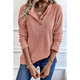 Evie Rib Textured Henley Knit Top product