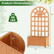 Wooden Raised Garden Bed with Trellis (1 or 2-Pack) product