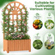 Wooden Raised Garden Bed with Trellis (1 or 2-Pack) product