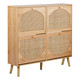 Rattan Shoe Cabinet with 4 Flip Drawers product