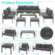 Aluminum Outdoor Patio Furniture Set with Coffee Table product