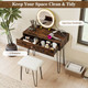 Vanity Desk with Stool and Adjustable Lighted Mirror product