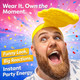 Funny Yellow Hand Sun Visor product
