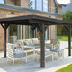 17ft x 12ft All Cedar Wooden Gazebo Pavilion product