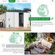 10'x10' Outdoor Metal Storage Shed with Lockable Doors product