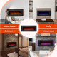 50" Wall-Mounted Electric Fireplace with Remote Control product