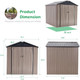  6' x 6' Outdoor Storage Shed product