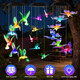 LED Solar Hummingbird, Butterfly, Dragonfly Wind Chimes (3-Pack) product
