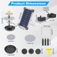 3‑Tier Solar Bird Bath Fountain  product