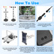 3‑Tier Solar Bird Bath Fountain  product