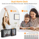 Dual Screen LED Digital Alarm Clock with FM Radio Temperature and Humidity Display product