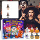 Halloween CountDown Advent Calendar with Ghost Gnome Pumpkin Plush Toys Dolls Pendants Ornaments For Indoor Outdoor Home Party Decoration product