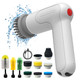 Electric Spin Scrubber Spofan Cordless Cleaning Brush with Replaceable Brush Heads and Rotating Speed Portable Shower Scrubber for Kitchen Tub Floor Car product