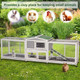 94.5'' Outdoor Rabbit Hutch with 8 Wheels product