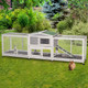 94.5'' Outdoor Rabbit Hutch with 8 Wheels product