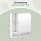 Bathroom Wall Cabinet with Mirror product