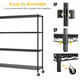 4-Tier Heavy Duty Wire Shelf Rack with Wheels product