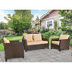 3-Pieces Outdoor Wicker Sectional Sofa Set product