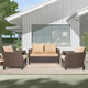 3-Pieces Outdoor Wicker Sectional Sofa Set product