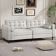 3-Seater 84.2” Mid-Century Sofa Couch with Pillows product