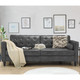 3-Seater 84.2” Mid-Century Sofa Couch with Pillows product