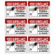 Home Security Camera Warning Sticker (6-Pack) product