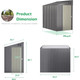 4.2" x 7" Outdoor Storage Shed  product