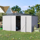 12' x 10' Metal Storage Shed for Outdoor and Lockable Doors product