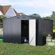 12' x 10' Metal Storage Shed for Outdoor and Lockable Doors product