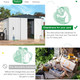 12' x 10' Metal Storage Shed for Outdoor and Lockable Doors product