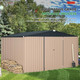 12' x 10' Metal Storage Shed for Outdoor and Lockable Doors product