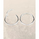 925 Sterling Silver Minimalist Hoop Earrings product