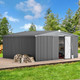 14' x 12' Metal Outdoor Large Steel Storage Sheds  product