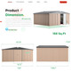 14' x 12' Metal Outdoor Large Steel Storage Sheds  product