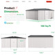 14' x 12' Metal Outdoor Large Steel Storage Sheds  product