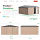 12' x 12' Outdoor Storage Shed with Lockable Doors product
